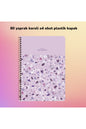 KARELİ A4 80 YAPRAK PLASTİK KAPAK TELLİ DEFTER TERAZZO KESKİN COLOR