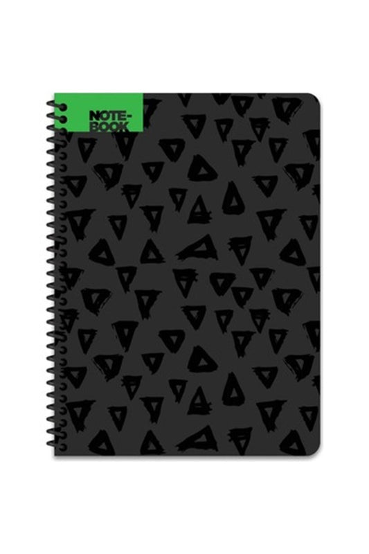 16x22 Cm 80 Yaprak Çizgisiz Esnek Karton Kapak Telli Defter 60 Gram Beyaz Sayfa