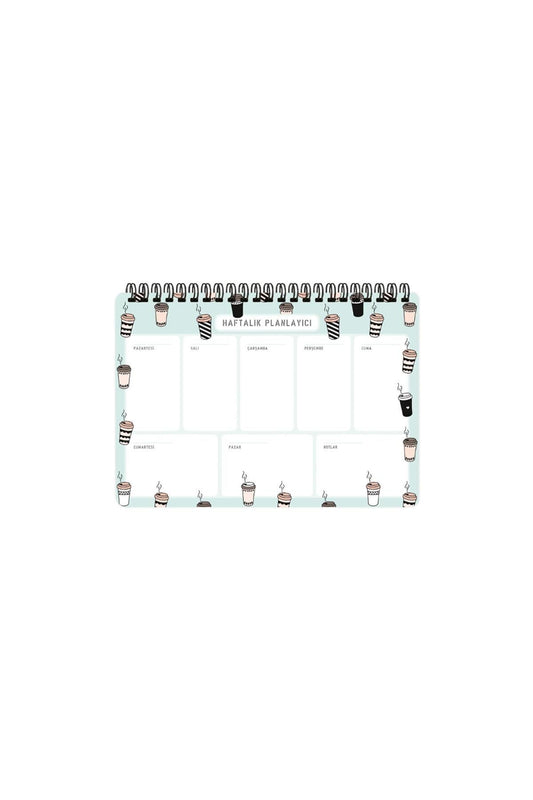 Keskin Color Spiralli Planner Kahve 17X24 / Keskin Color