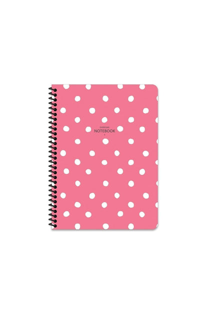 16.5x22.5 Kareli Defter Puantiye - Pembe