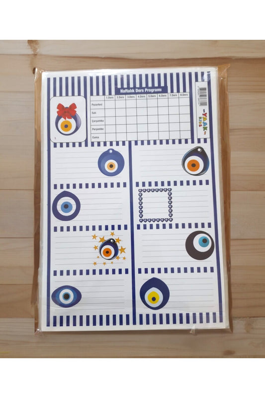 3 SAYFA TOPLAM 24 ADET DEFTER KİTAP İSİM ETİKETİ İSİMLİK