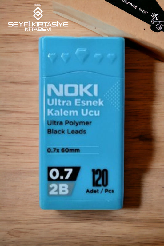 2B SİYAH 0.7 MM KALEM UCU 120'Lİ ULTRA ESNEK KALEM UCU MAVİ KUTU