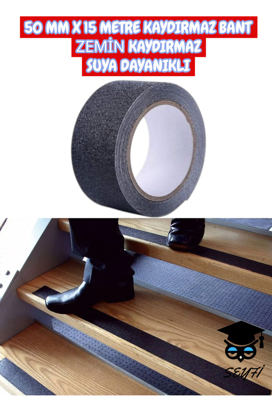 50 MM X 15 METRE KAYDIRMAZ BANT ZEMİN KAYDIRMAZ SUYA DAYANIKLI