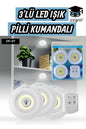 3'LÜ LED IŞIK PİLLİ KUMANDALI