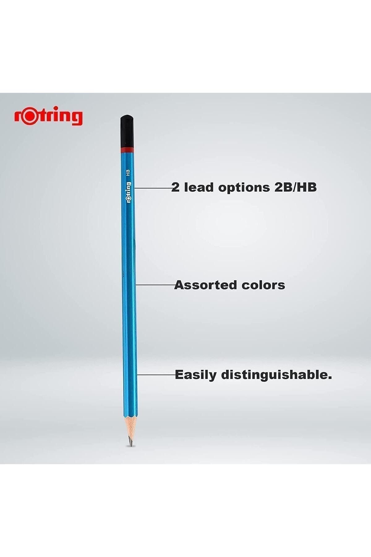 Mercanlı Kurşun Kalem 12 li + Rotring Kırmızı Kopya Kalemi 12 li