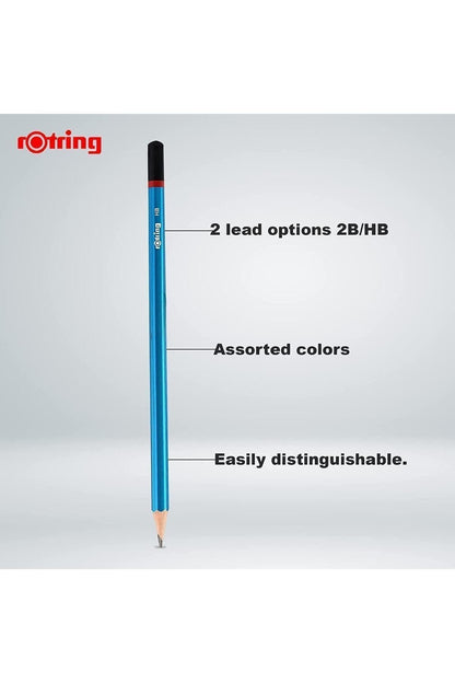 Mercanlı Kurşun Kalem 12 li + Rotring Kırmızı Kopya Kalemi 12 li