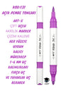 ART-X ÇİFT UÇLU AKRİLİK MARKER ÇİZİM KALEMİ HER YÜZEYE UYGUN KALICI MÜREKKEP 1-6 MM UÇ KALINLIKLARI