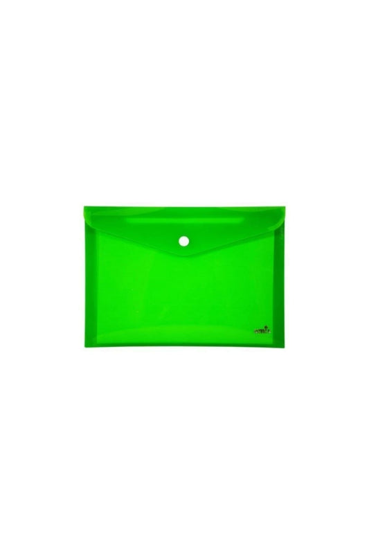 Çıtçıtlı Zarf Dosya A4 Neon Yeşil U1221n-y (1 Adet)