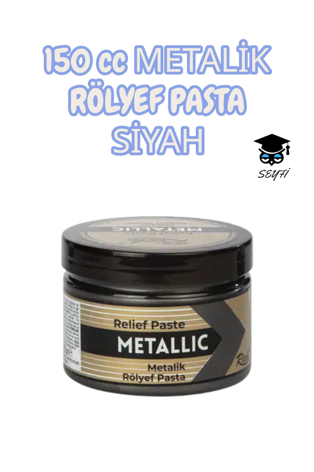 150 cc METALİK RÖLYEF PASTA SİYAH rich