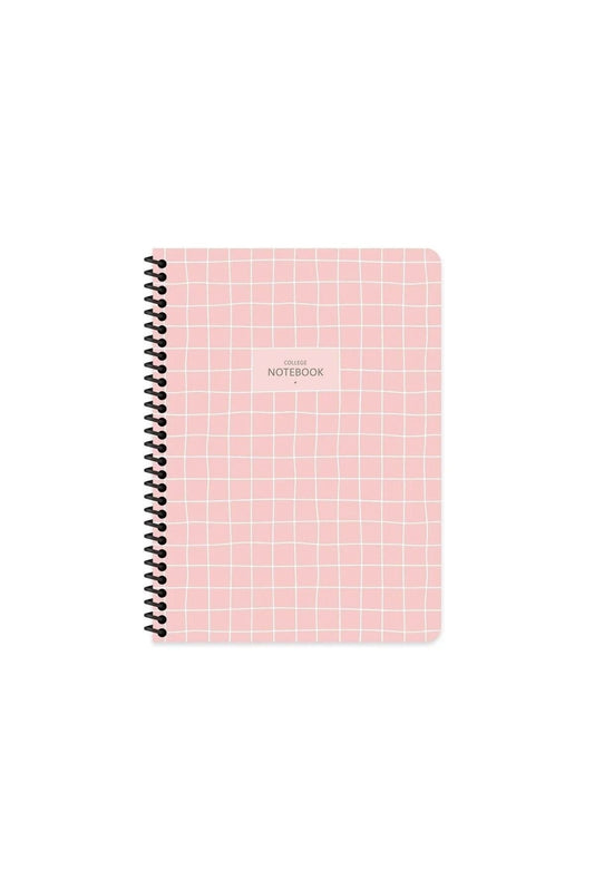 KARELİ 16x22 CM 80 YAPRAK PLASTİK KAPAK TELLİ DEFTER 60 GRAM BEYAZ SAYFA COFFEE