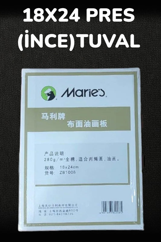 2 ADET 18X24 PRES (İNCE)TUVAL MARİES