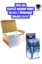 11X16 CM 500'LÜ MEKTUP ZARFI VE 50'Lİ TÜKENMEZ KALEM MAVİ