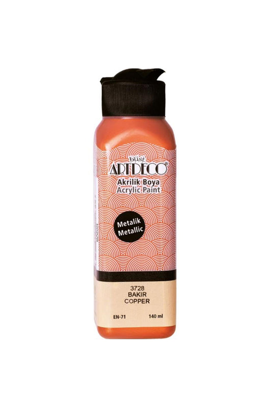 Akrilik Boya 140ml Metalik Bakır 3728