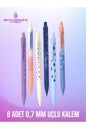BULUT DESENLİ CLOUD-X 0.7 MM UÇLU KALEM 6 ADET SET