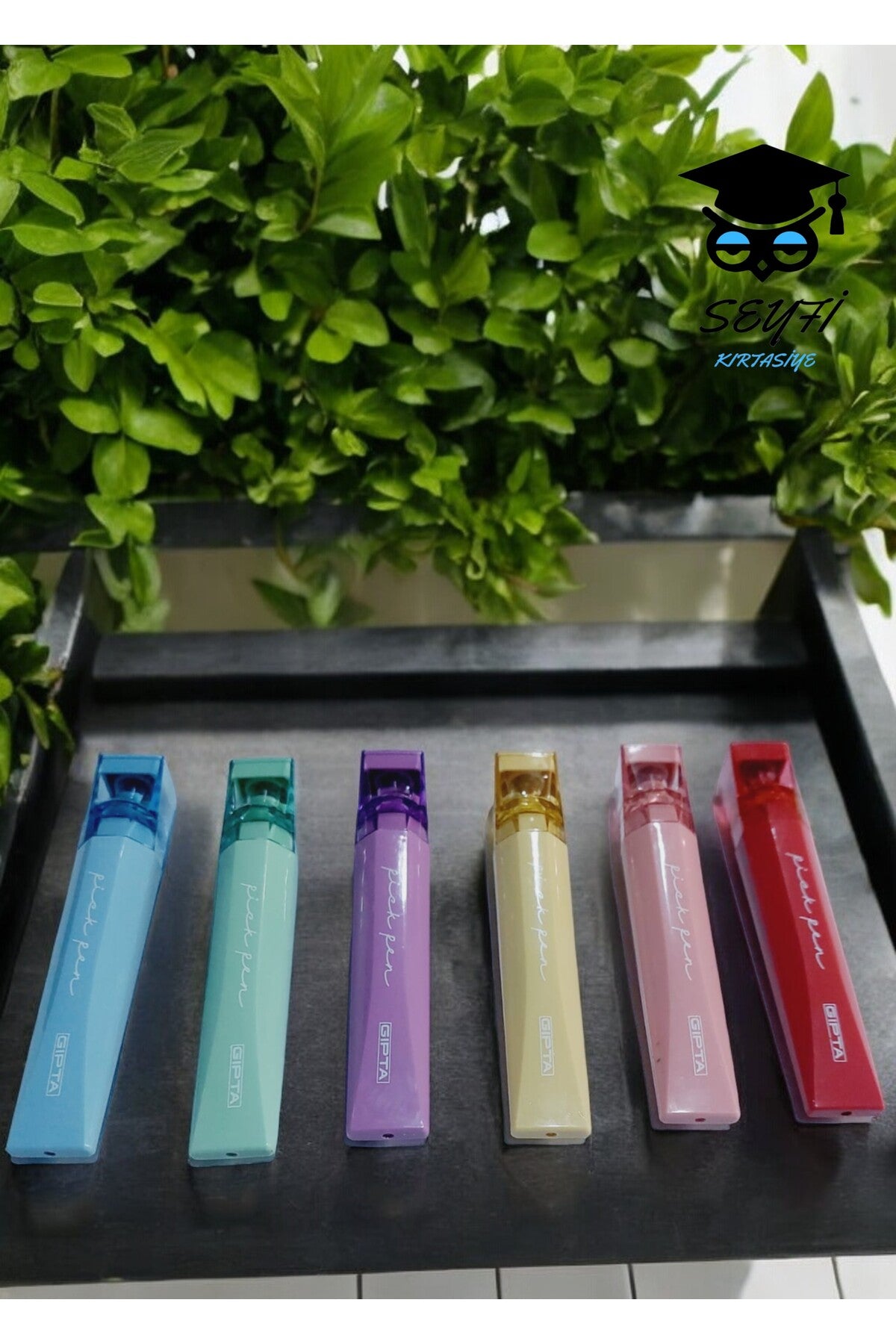 6 ADET PASTEL RENK ŞIK TASARIM FOSFORLU KALEM VAKUMLU KAPAK KALİTELİ MÜREKKEP