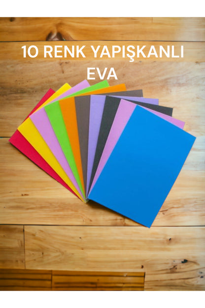 A4 YAPIŞKANLI EVA 10 RENK 20X30 CM