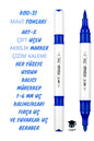 ART-X ÇİFT UÇLU AKRİLİK MARKER ÇİZİM KALEMİ HER YÜZEYE UYGUN KALICI MÜREKKEP 1-6 MM UÇ KALINLIKLARI