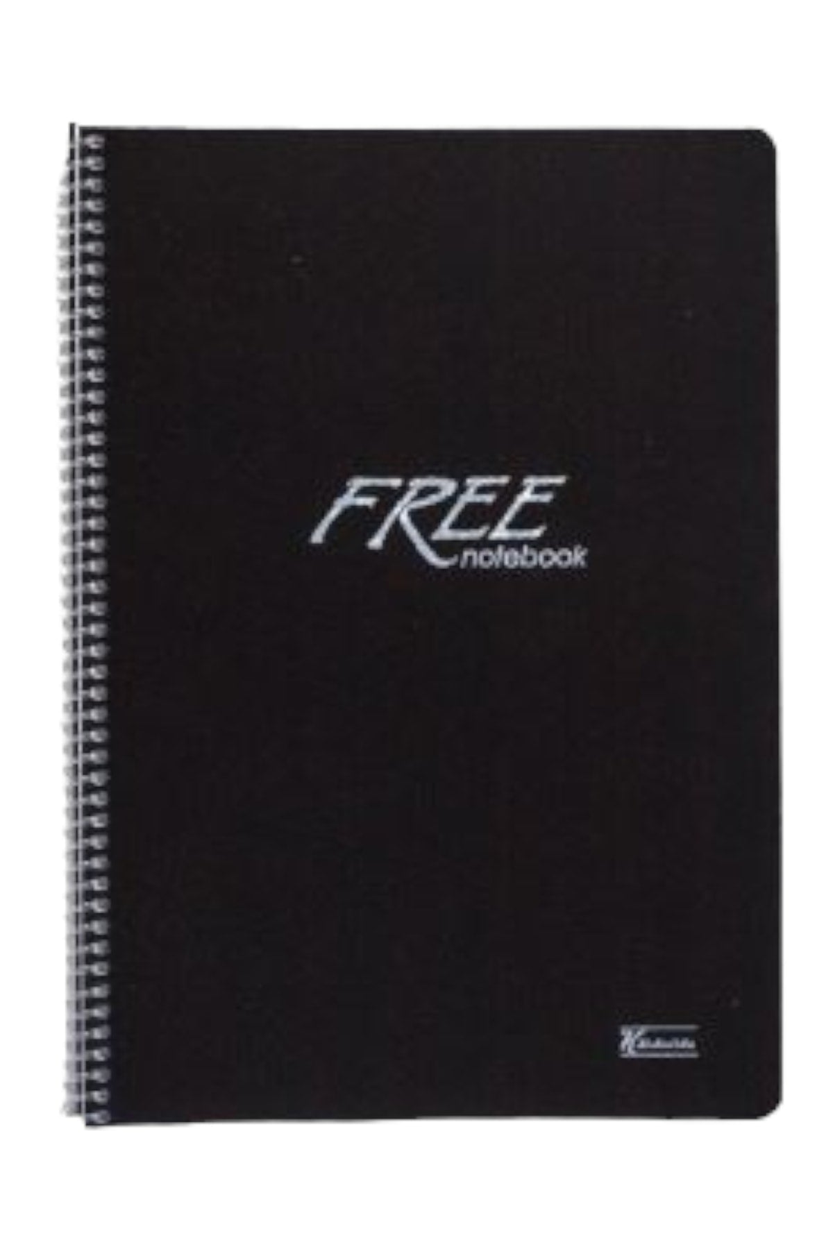 19x25 Cm 100 Yaprak Çizgisiz Free Notebook Plastik Kapak Telli Defter 60 Gr Beyaz Sayfalı