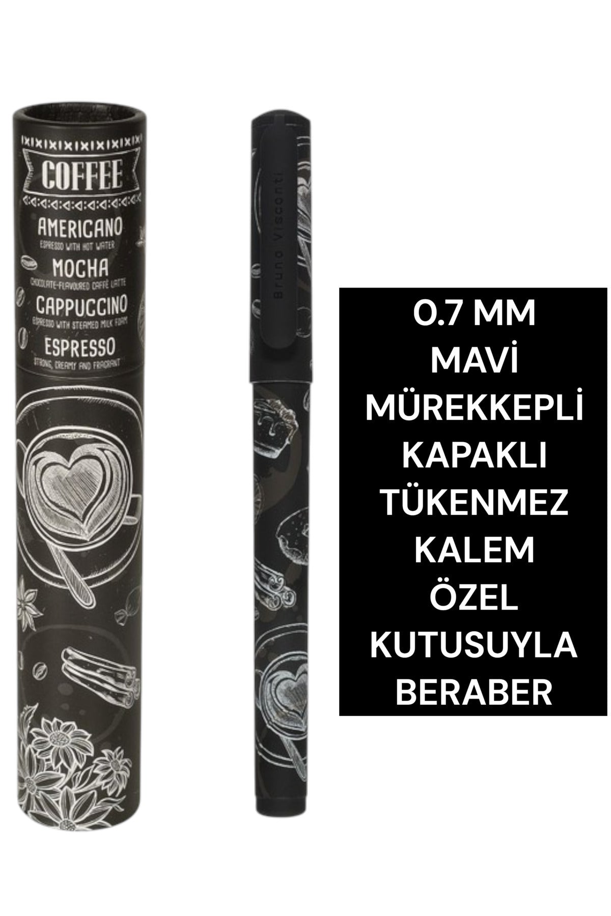 0.7 MM MAVİ MÜREKKEPLİ KAPAKLI TÜKENMEZ KALEM ÖZEL KUTUSUYLA BERABER