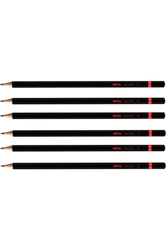 2B Sınav Kalemi 6'lı Set Siyah 7.5 cm Uzunlukta 6 Adet