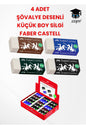 4 ADET ŞÖVALYE DESENLİ KÜÇÜK BOY SİLGİ FABER CASTELL