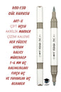 ART-X ÇİFT UÇLU AKRİLİK MARKER ÇİZİM KALEMİ HER YÜZEYE UYGUN KALICI MÜREKKEP 1-6 MM UÇ KALINLIKLARI