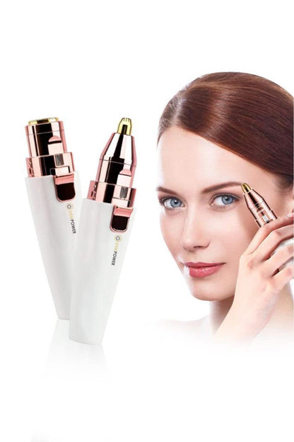 Dp-63 2 Başlıklı Flawless Yüz Tüy Alıcı Kaş Bıyık Kıl Epilasyon Aleti