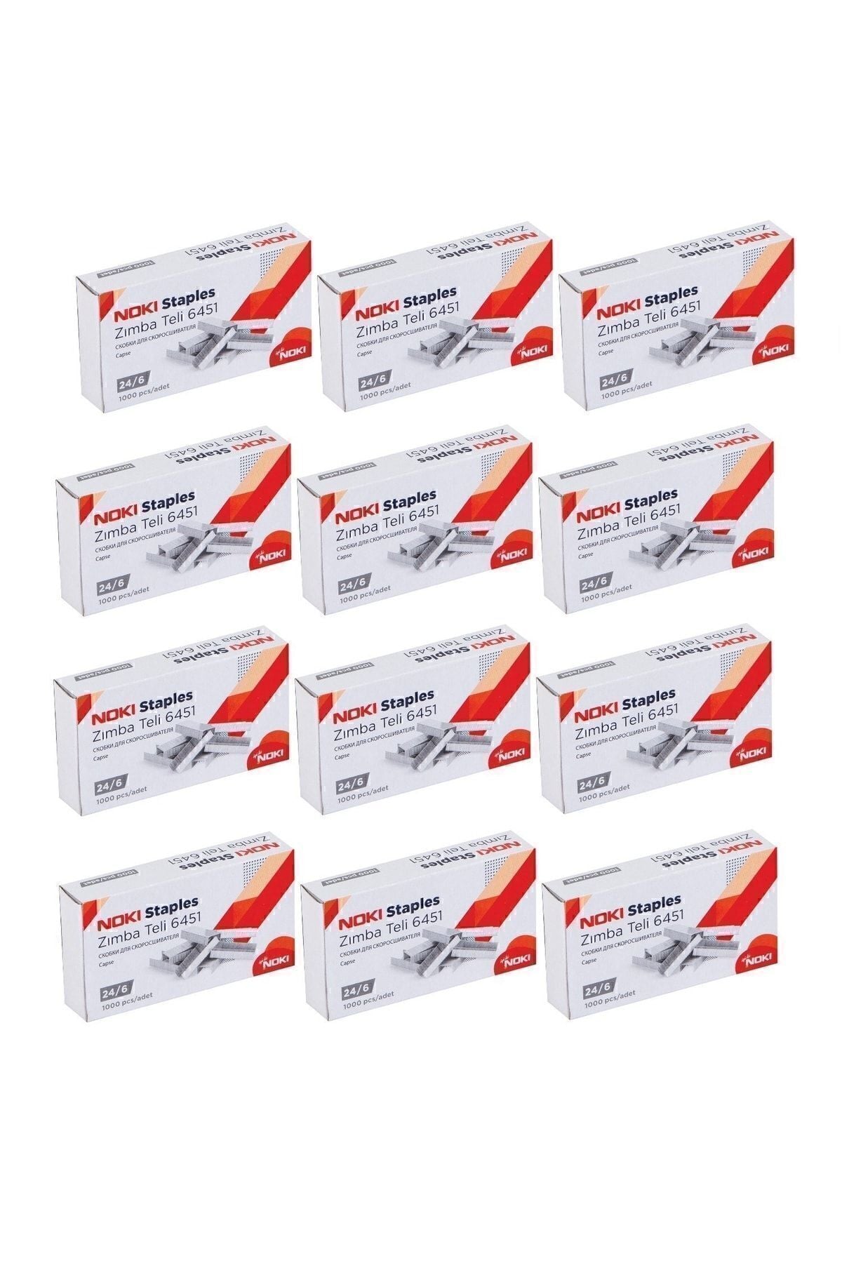 Büyük Zımba Teli No:24/6 1000'li X 12 Paket