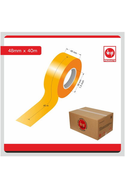 Vege Super Clear Koli Bandı Handy Pack Bant Makinalı 48X40 m 1.5 inch