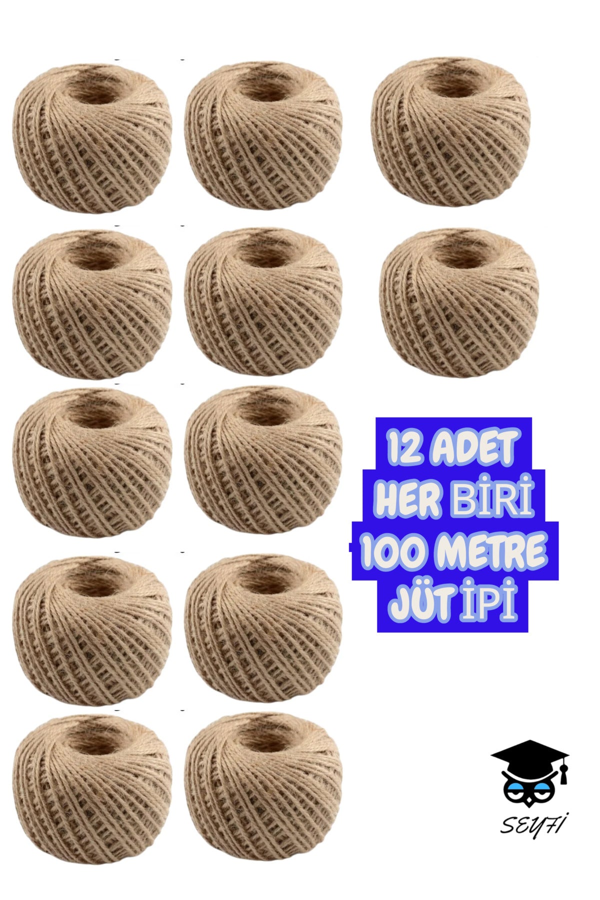 12 ADET HER BİRİ 100 METRE JÜT İPİ
