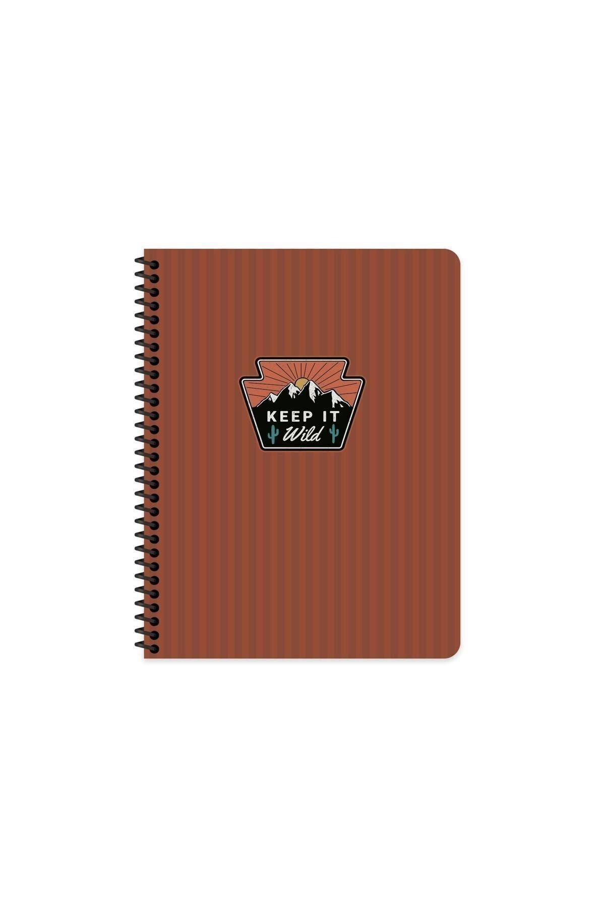 16.5x22.5 Çizgili Defter Outdoor - Turuncu