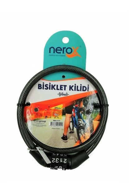Nerox Bisiklet Kilidi Şifreli Nrx-1117 (65 Cm)