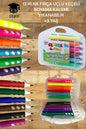 12 RENK FIRÇA UÇLU KEÇELİ BOYAMA KALEMİ YIKANABİLİR +3 YAŞ WATER COLOR BRUSH PEN