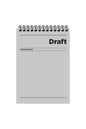 A4 Çizgisiz 80 Yaprak Karton Kapak Telli Defter 60 Gr Krem Renk Kağıt Draft