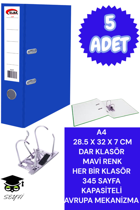 A4 OFİS KLASÖRÜ BÜRO EVRAK DÜZENLEYİCİ KLASÖR ÇİFT METAL HALKA AVRUPA MEKANİZMA