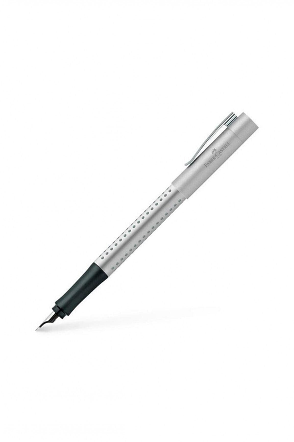 Faber-castell Grip 2011 Fountain Pen - Silver - Fine Point 140906
