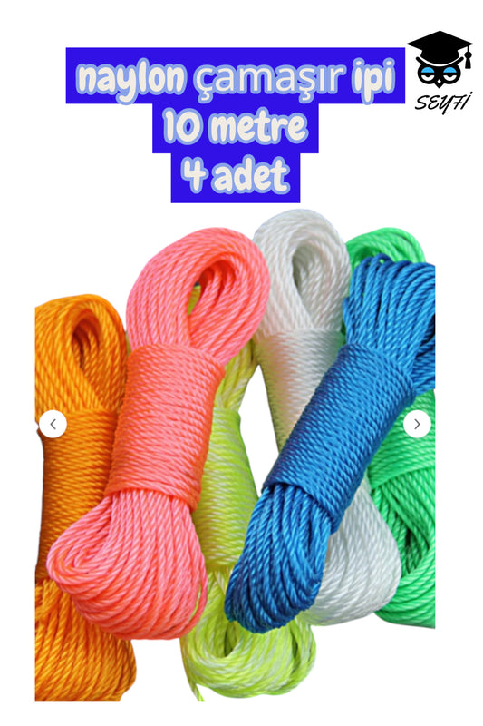 naylon çamaşır ipi 10 metre 4 adet