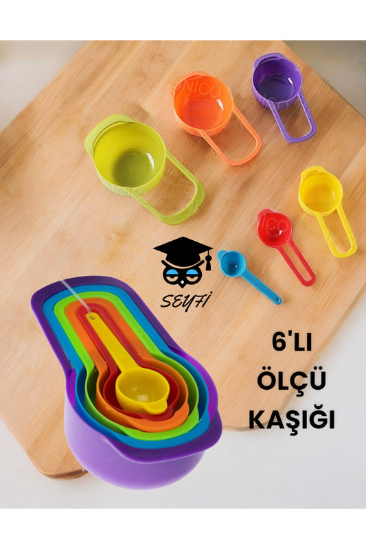 6'LI ÖLÇÜ KAŞIĞI RENKLİ