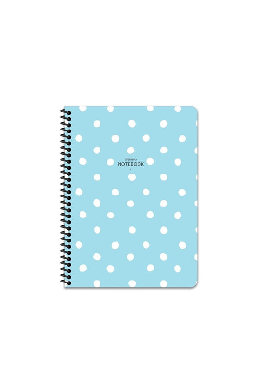 16.5x22.5 Çizgili Defter Puantiye - Mavi