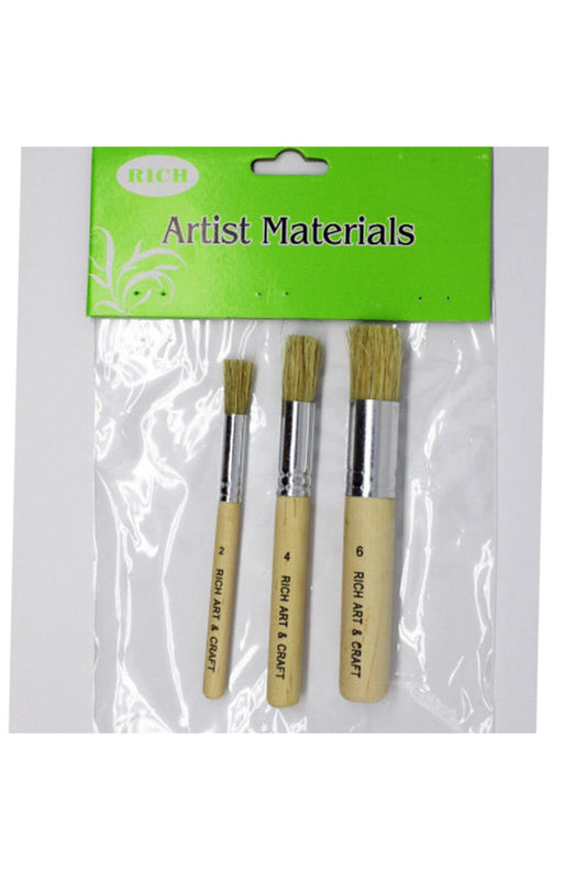 Rich Stencil 3'lü Set 2-4-6 Fırça