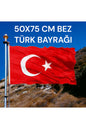50x75 CM BEZ TÜRK BAYRAĞI **KALİTELİ KUMAŞ MALZEME**