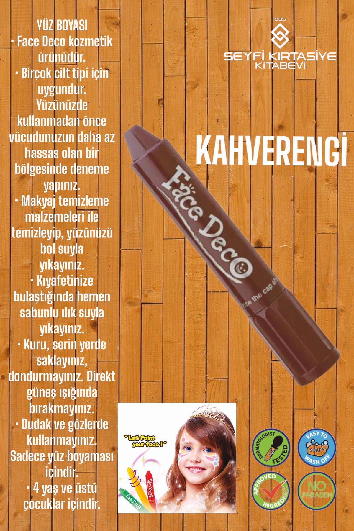 FACE TİME YÜZ BOYASI TEK RENK RUJ MODEL %100 SAĞLIĞA UYGUN CE VE AP BELGELİ AMOS ÜRETİM YERİ KORE