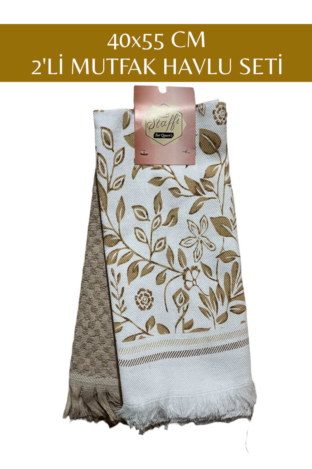 40x55 CM 2'Lİ MUTFAK HAVLU TEMİZLİK BEZİ SETİ