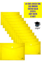 A4 EBAT (20X30 CM) 300 MİKRON EKSTRA KALIN PLASTİK ÇITÇITLI ZARF DOSYA 12 ADET