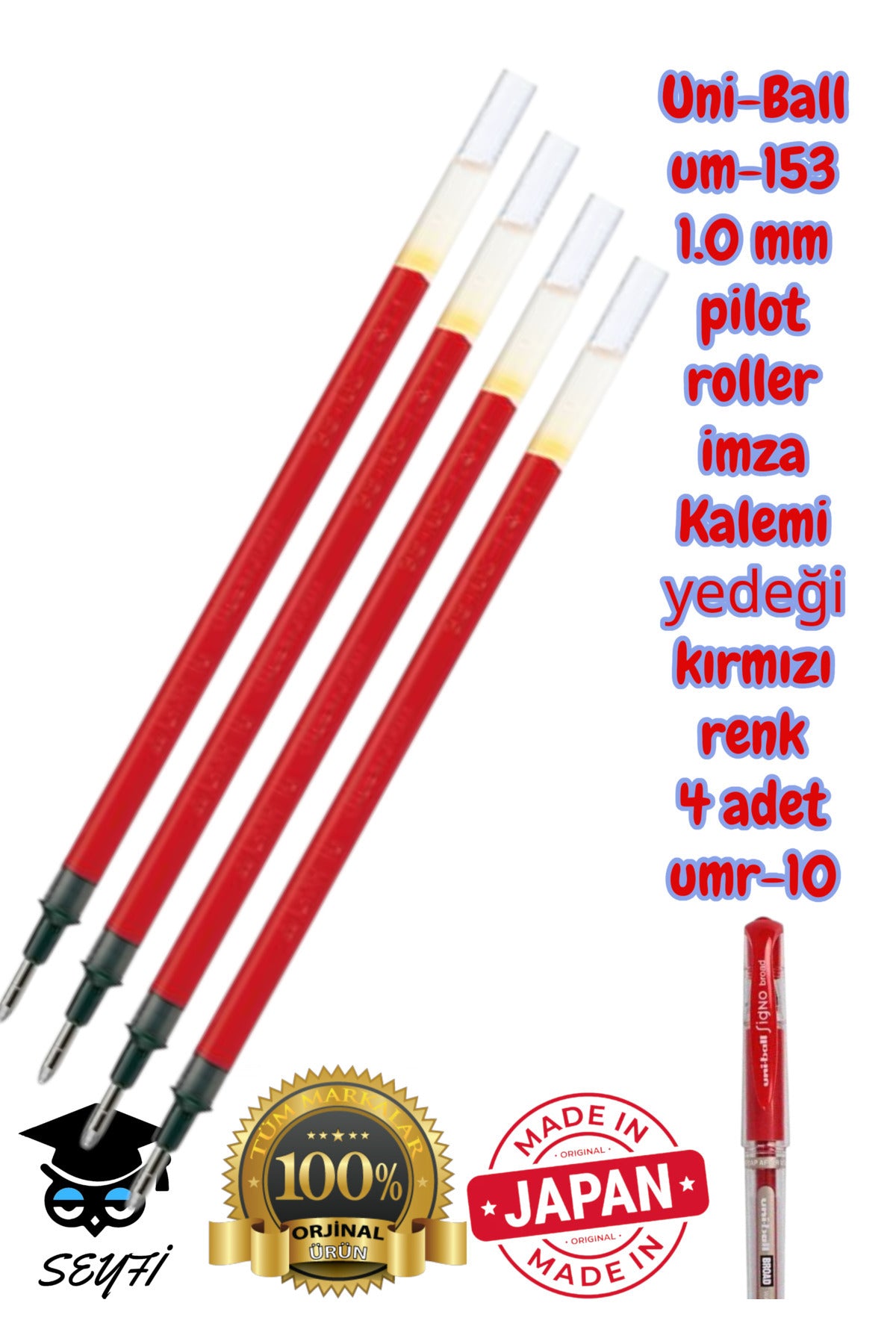 Uni-Ball um-153 1.0 mm pilot roller imza Kalemi