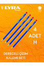 DERECELİ ÇİZİM KALEMİ SETİ 4 ADET KURŞUN ÇİZİM KALEMİ LYRA ROBİNSON ALMANYA ÜRETİM