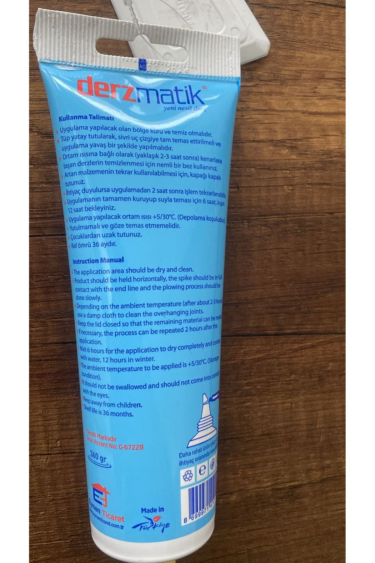 Hazır Derz Dolgu Krem Renkli Gaga Uçlu Fayans Mermer Seramik Derz Dolgusu 360 Gr.