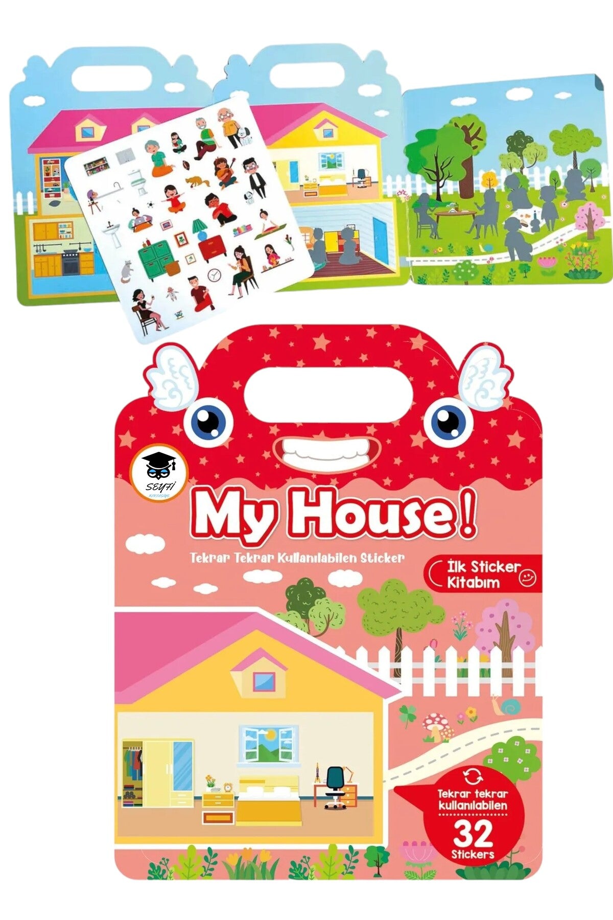 TEKRAR TEKRAR KULLANILABİLEN STICKER DEFTER BİÇİMİNDE