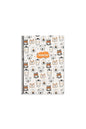 ÇİZGİLİ 16x22 CM 80 YAPRAK KARTON KAPAK TELLİ DEFTER 60 GRAM BEYAZ SAYFA ANİMAL FRİENDS