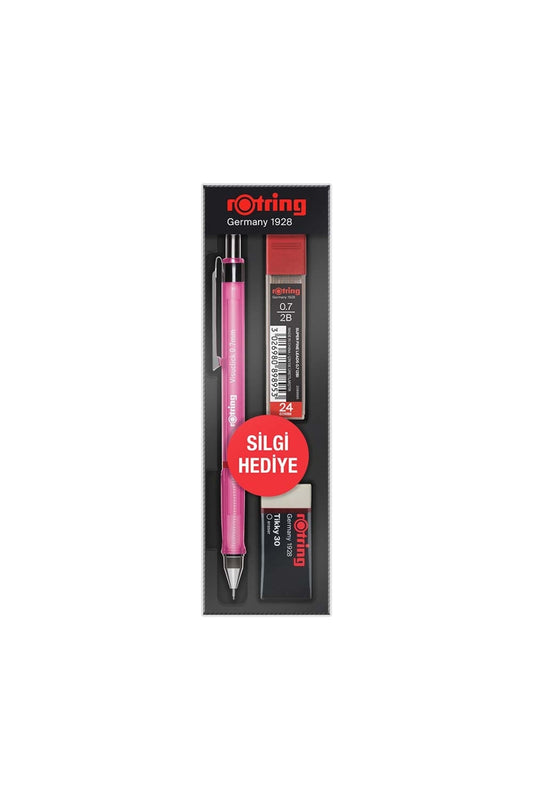 Visuclick Versatil+Min+Silgi 3lü Okul Seti- 0.7 mm Pembe